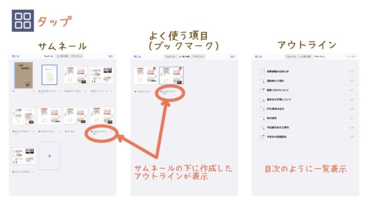 全ページ表示一覧